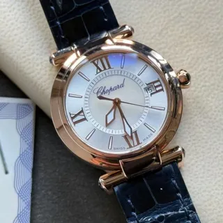 Chopard Imperiale 384319-5001 29mm Rose gold White