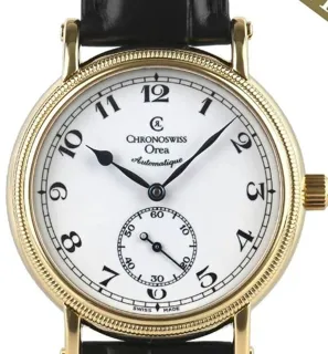 Chronoswiss Orea CH1261 36.5mm Yellow gold White