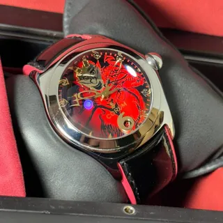 Corum Bubble 82.340.20 45mm Stainless steel Red