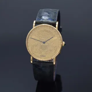 Corum Coin Watch 1896 Yellow gold Golden