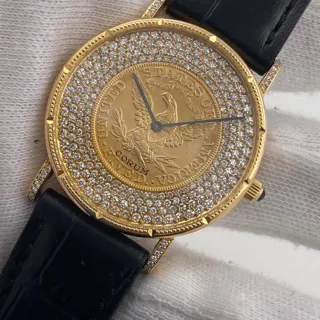 Corum Coin Watch 36mm Yellow gold Golden