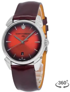 Cuervo y Sobrinos Historiador 3101.1ASR 40mm Stainless steel Red