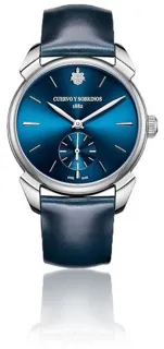 Cuervo y Sobrinos Historiador 3102.1ASB 40mm Stainless steel Blue