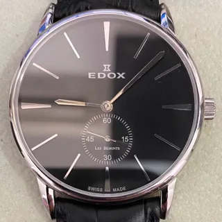 Edox Les Bémonts EDOX 72014 40mm Stainless steel Black