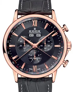 Edox Les Bémonts 10501-37R-GIR 42mm Stainless steel Black