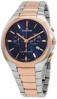 Edox Les Bémonts 10239-357R-BUIR 42mm Stainless steel Navy Blue Sunray