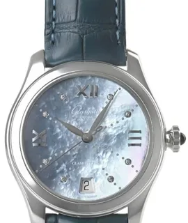 Glashütte Lady Serenade 1-39-22-11-02-04 36mm Stainless steel White