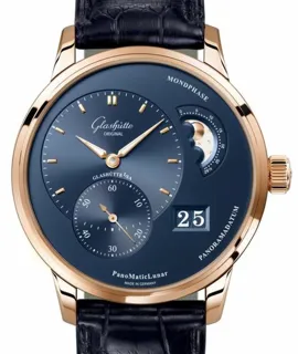 Glashütte PanoMaticLunar 1-90-02-11-35-30 40mm Rose gold Blue