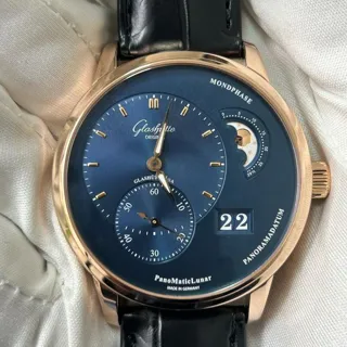 Glashütte PanoMaticLunar 1-90-02-11-35-30 40mm Blue