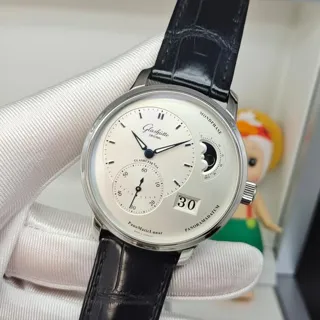 Glashütte PanoMaticLunar 1-90-02-42-32-05 40mm Stainless steel Silver