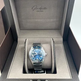 Glashütte SeaQ 1-39-11-09-81-33 39.5mm Stainless steel Blue