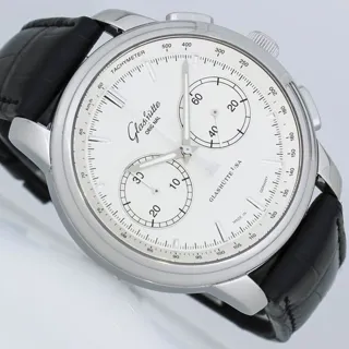 Glashütte Senator Chronograph XL 39-34-21-42-04 44mm Stainless steel Silver