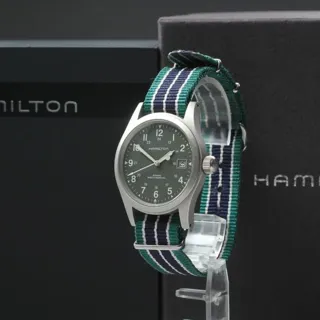 Hamilton Khaki Field Officer H694190 38mm Stainless steel Green