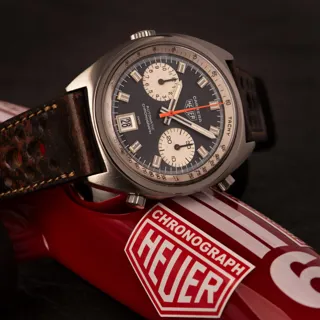 Heuer Carrera 39mm Stainless steel Gray