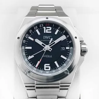 IWC Ingenieur Dual Time IW324402 43mm Stainless steel Black