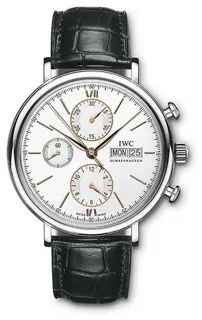 IWC Portofino Chronograph IW391031 42mm Stainless steel Silver