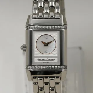 Jaeger-LeCoultre Reverso Duetto 266.8.44 21mm Stainless steel White