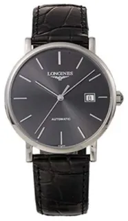 Longines Elegant L4.910.4.72.2 39mm Stainless steel Gray