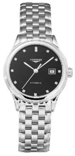 Longines Flagship L4.374.4.57.6 30mm Stainless steel Black