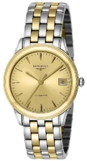 Longines Flagship L4.774.3.32.7 35mm Stainless steel Champagne