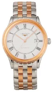 Longines Flagship L4.984.3.91.7 40mm Rose gold White