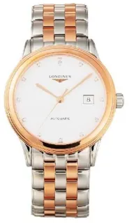 Longines Flagship L4.984.3.99.7 40mm Stainless steel White