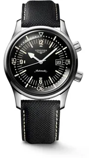 Longines Heritage L37744500 Stainless steel Black