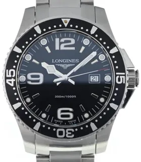 Longines HydroConquest L3.640.4 39mm Stainless steel Black