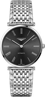 Longines La Grande Classique L4.918.4.51.6 Stainless steel Black