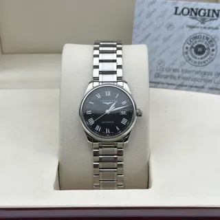 Longines Master Collection L22574516 Stainless steel Black