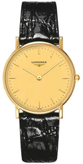 Longines Présence L4.743.6.39.2 33mm Yellow gold Golden