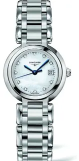 Longines PrimaLuna L8.110.4.87.6 26.5mm Stainless steel White