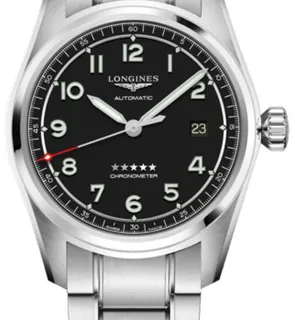 Longines Spirit L3.810.4.53.9 40mm Stainless steel Black