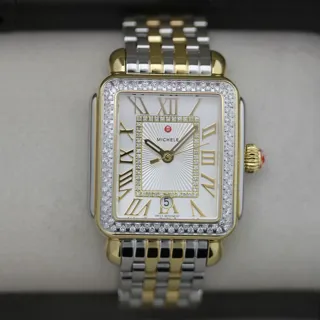 Michele Deco Madison MWW06T000144 18K Gold Plated$Stainless Steel Silver