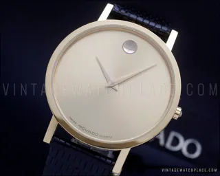 Movado Museum 3.05mm Stainless steel and Gold-plated Golden