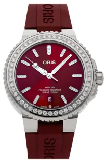 Oris Aquis 01 733 7766 4998-07 4 22 68FC 41mm Stainless steel Red