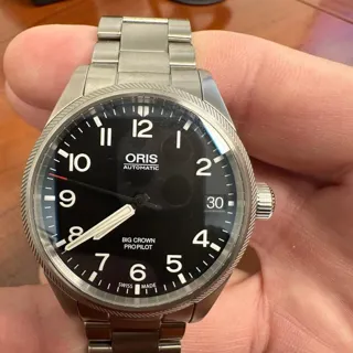 Oris Big Crown 01 751 7697 4164-07 8 20 19 41mm Stainless steel Black