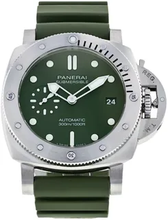 Panerai Luminor Marina Automatic PAM 01055 42mm Stainless steel Green