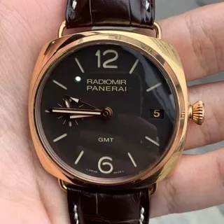 Panerai Radiomir PAM 00421 47mm Red gold Brown