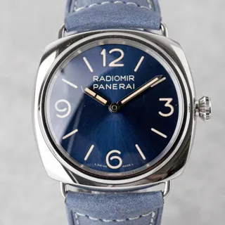 Panerai Radiomir PAM01383 45mm Stainless steel Blue