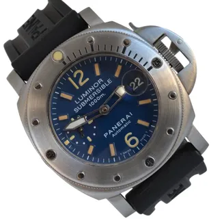 Panerai Submersible PAM 00087 44mm Stainless steel Blue