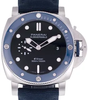 Panerai Submersible PAM 01289 44mm Stainless steel Blue