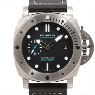 Panerai Submersible PAM 01305 46mm Stainless steel Black