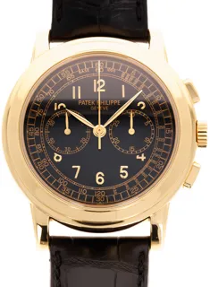 Patek Philippe Chronograph 5070J Yellow gold Black