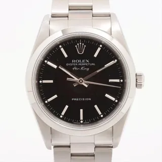 Rolex Air King 14000 33mm Stainless steel Black