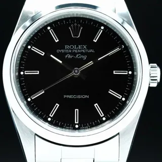 Rolex Air King 14000 34mm Stainless steel Black