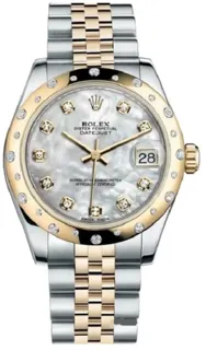 Rolex Datejust 178343-0017 Yellow gold and Stainless steel White