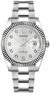 Rolex Datejust 36 116234 White gold and Stainless steel Silver