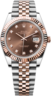 Rolex Datejust 126331-0004 Rose gold and Oystersteel Brown