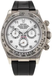 Rolex Daytona 116519 White gold White